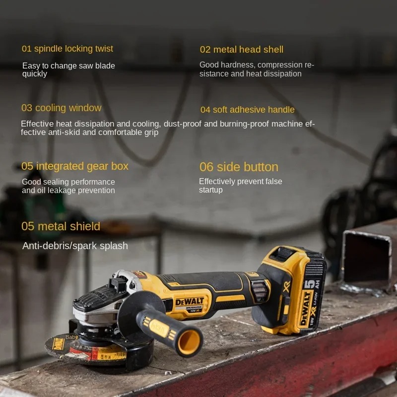 DEWALT DCG405 125mm flat head  - Angle Grinder 4.5 recensie en prijs