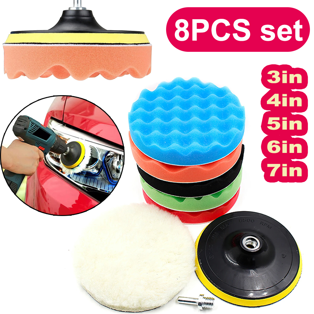 8Pcs 3-7Inch Foam Polishing Pa - Power Tools List recensie en prijs