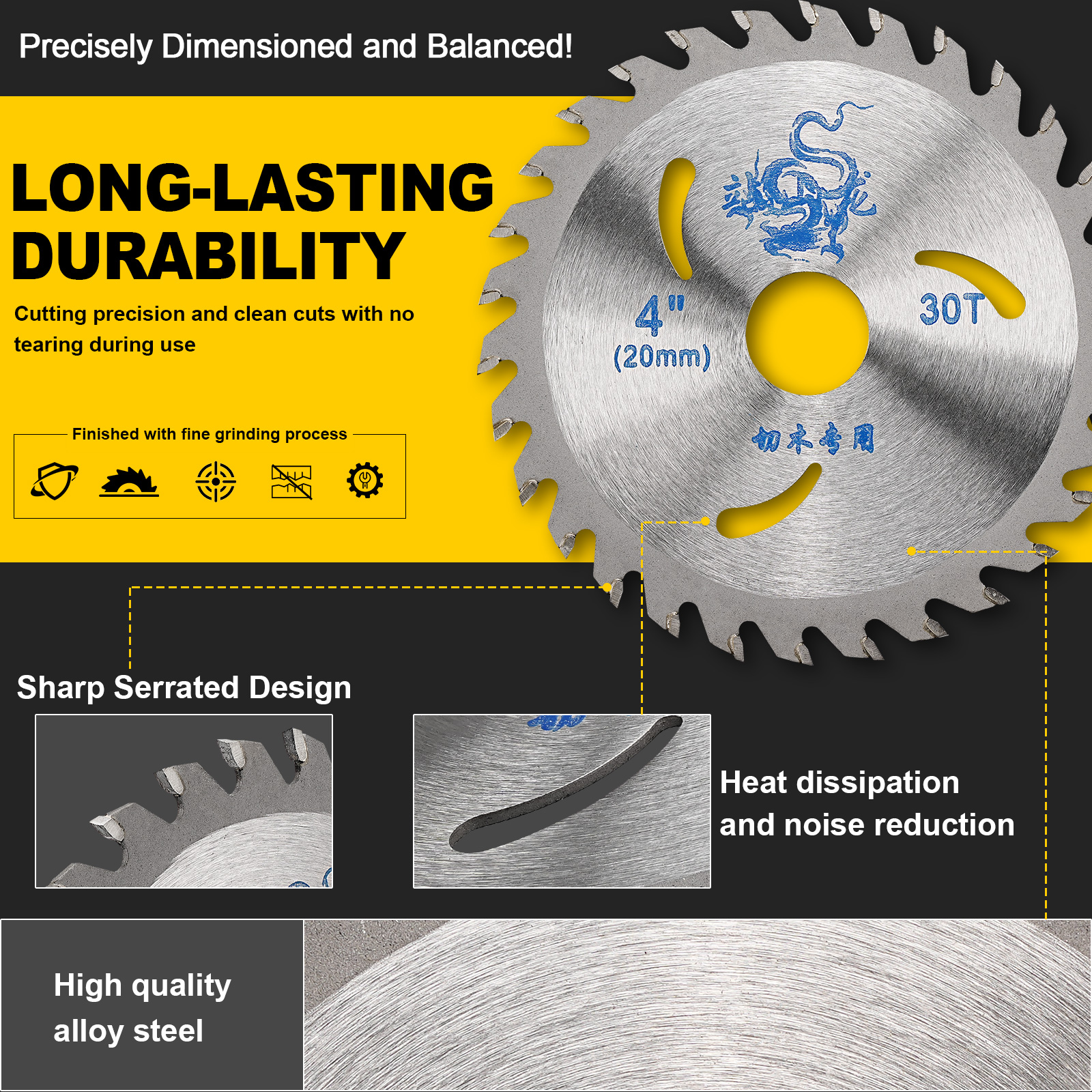 1PC Circular Saw Blade 4/4.5/5 - Angle Grinder 4.5 recensie en prijs