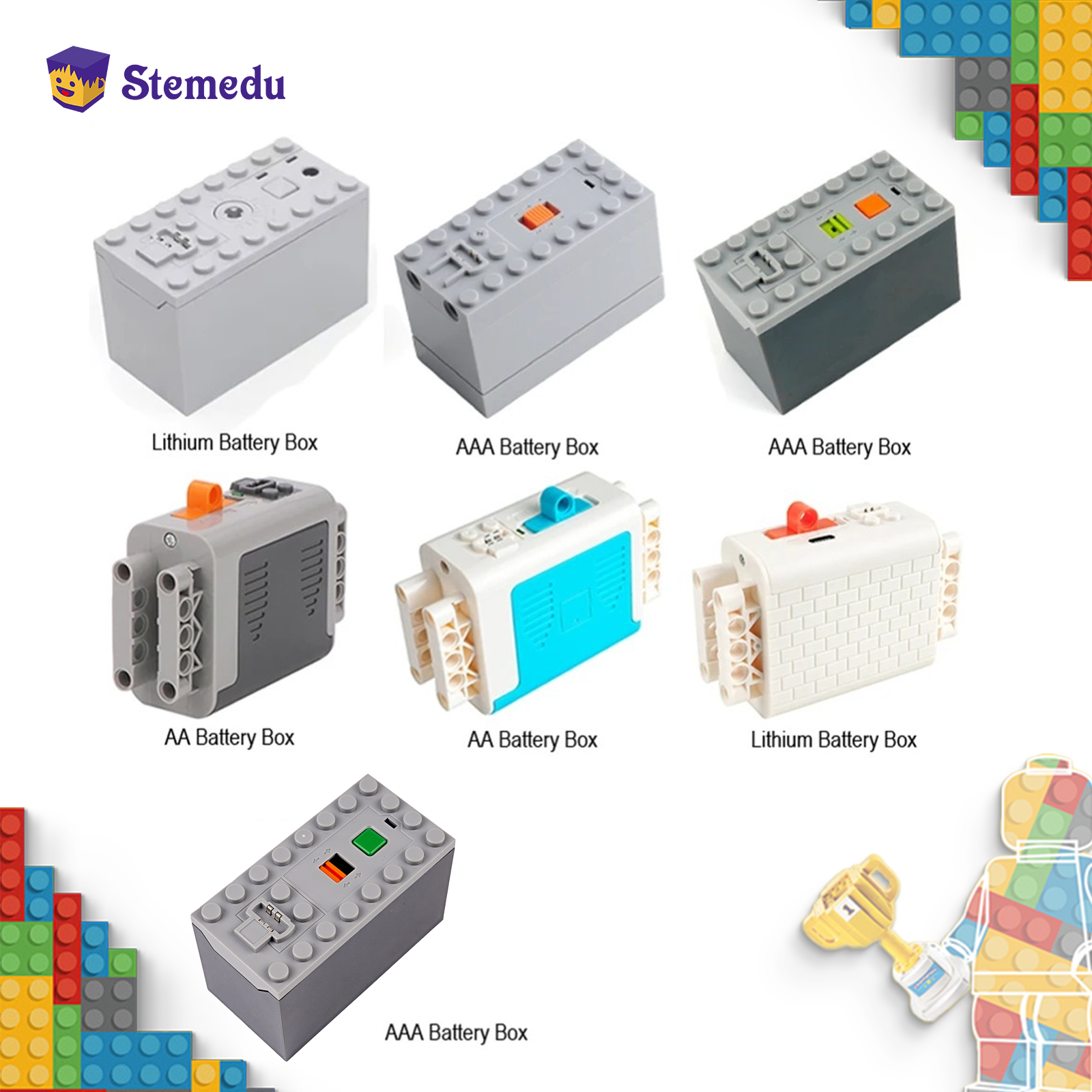 MOC Rechargeable AA /AAA Batte - Power Tools Lego recensie en prijs