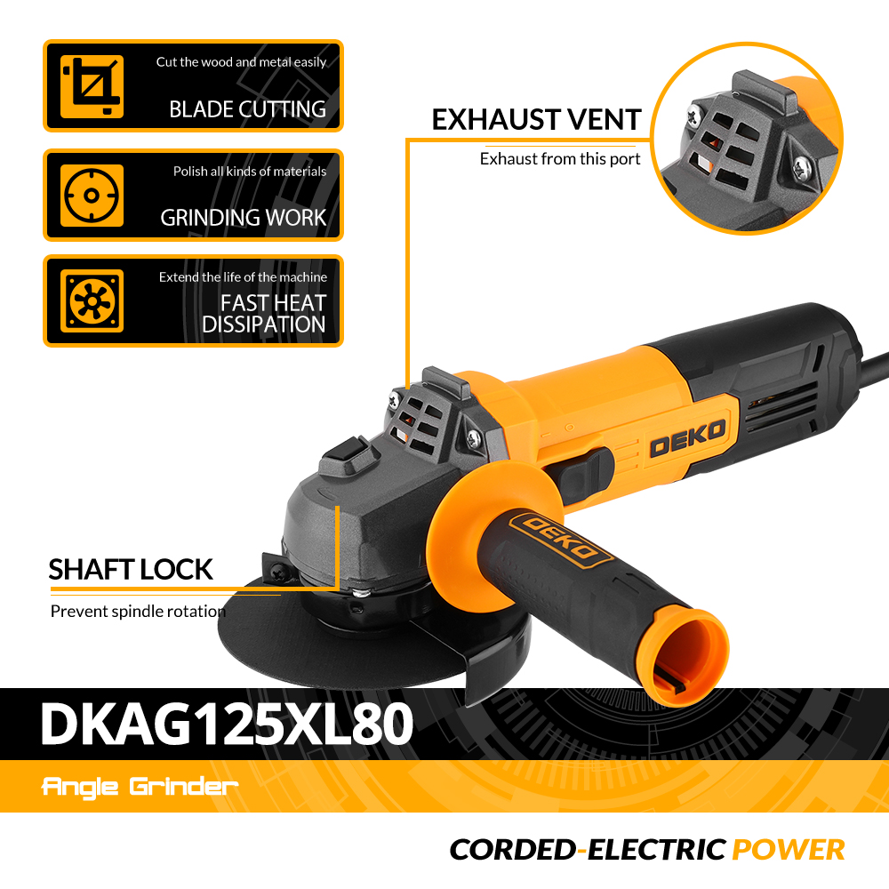 DEKO New Electric Angle Grindi - Angle Grinder 4.5 recensie en prijs