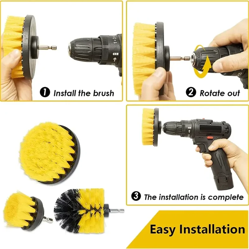 3 pcs/set drill brush set powe - Power Tools List recensie en prijs