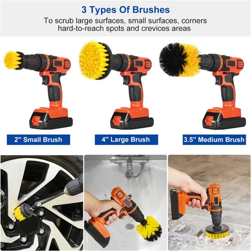 3 pcs/set drill brush set powe - Power Tools List recensie en prijs