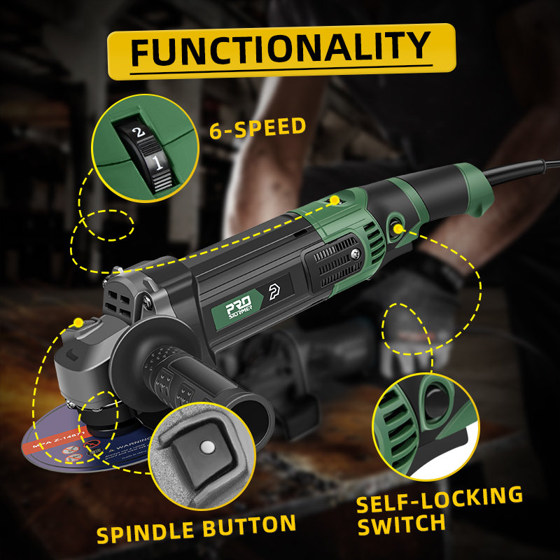 1250w Angle Grinder Variable S - Angle Grinder 4.5 recensie en prijs