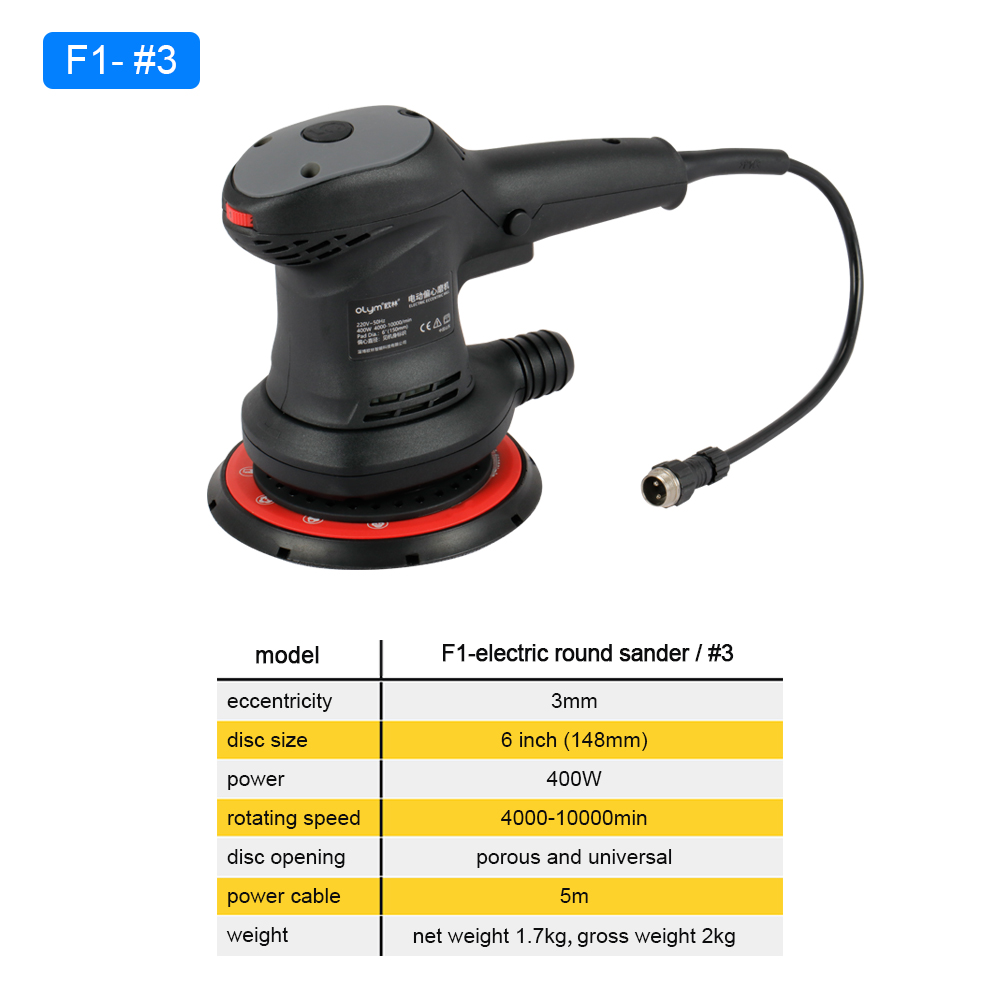 HONGMAI Orbit 3Mm Central Vacu - Random Orbital Sander recensie en prijs