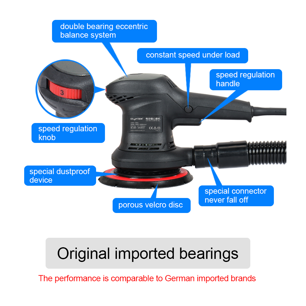HONGMAI Orbit 3Mm Central Vacu - Random Orbital Sander recensie en prijs