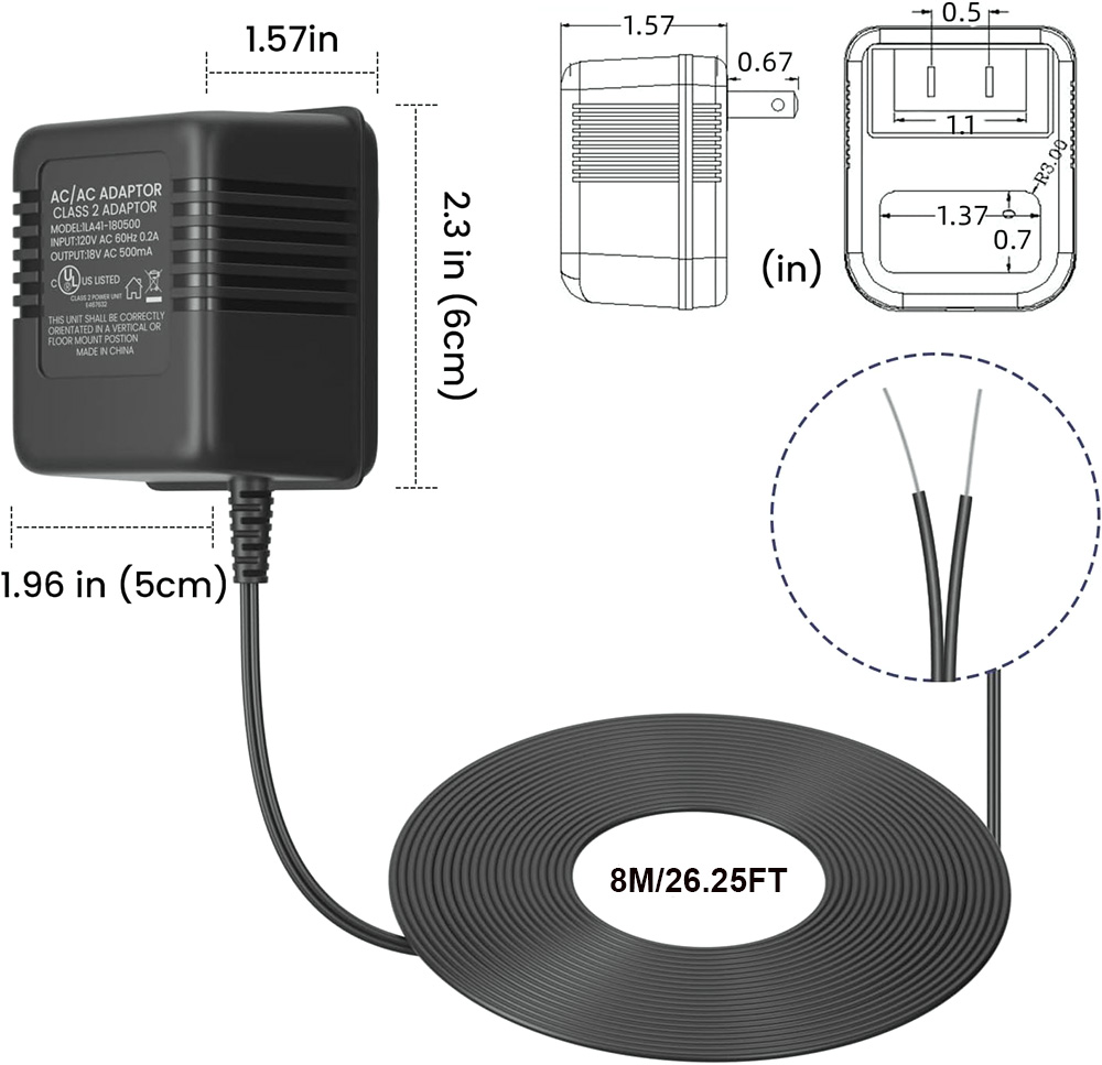 18V 500mA Doorbell Adapter, Vi - Power Tools Pro recensie en prijs